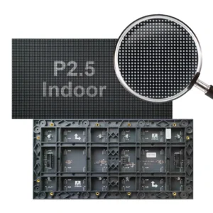 Indoor LED Display Commercial Advertising P2.5 4K Full Color Wall Mount Fixed Install Front Access Video Panel Screen