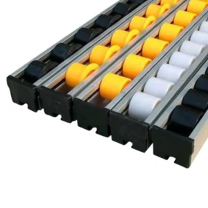 Industrial Aluminium Conveyor Roller Plastic ABS Roller Track for Sliding Shelf System