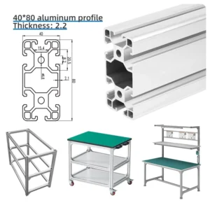Industrial Aluminum Profile European Standard 4080L Frame Equipment 40*80 Square Pipe