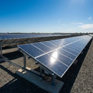Industrial Hot Dip Galvanized Steel Ground Solar Bracket System Stable PV Panel Support Frame