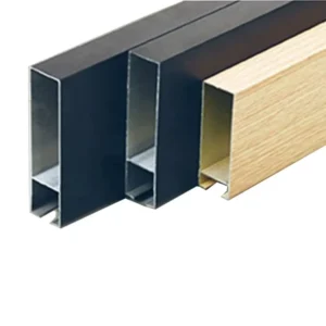 Interior Exterior Curtain Wall Aluminum Profile Cladding Panels Waterproof Modern Artistic Baffle Metal Ceilings
