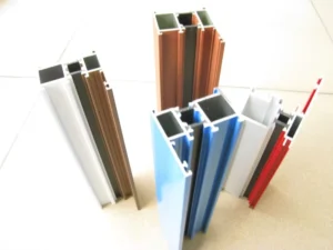 Interior Living Room Wooden Grain 6000 Series Aluminium Sliding Window and Door Profiles with CNC Cutting