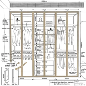 Italian Style Minimalist Modern Modular High End Metal Aluminum Wardrobe Closet System Armoire Chambre for Bedroom