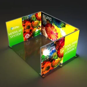 JiongChang Custom Aluminum Profiles Advertisement Display Led Exhibition Display Trade Show Booth Seg Light Box Modular Trade Show Display