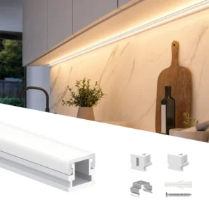 K1 6063 T5 Aluminum LED Channel Heat Sink PC Cover Decorations Use Bending Cutting Custom Color Length Linear Light Bar