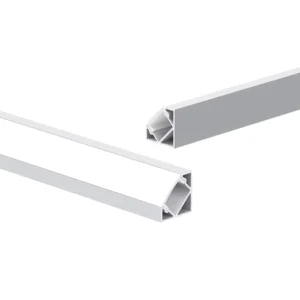 K20 18x18mm Corner LED Aluminum Profile Channel for Furniture Cabinet Strip Light Silver Black White Available