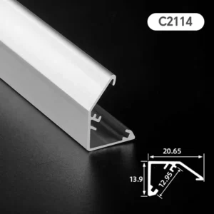LED Cabinet Light Aluminum Profile Recessed Channel for Display Cabinet & Shelf Lighting
