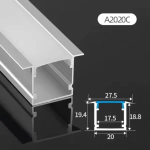 LED Channel Crapes Aluminum Extrusion Profile for Light Housing LED Profile Anodized Aluminum Channel