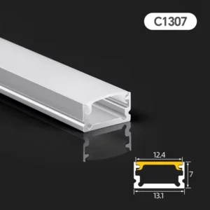 LED Profile Aluminum with LED Strip Channel for Kitchen Cabinet Lighting Dimmable 12V 3000K Warm White