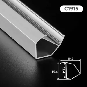 LED Showcase Light Aluminum Profile Recessed Cabinet Lighting Channel for Display Shelf Jewelry Store