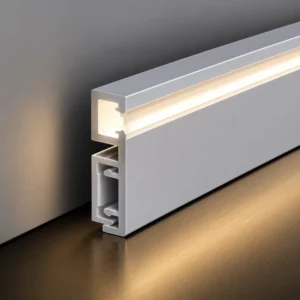 LED Skirting Board Baseboard with Modern Design Aluminum Alloy Material Easy Installation for Hospital Use