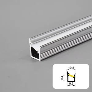 LED Strip Aluminum Channel Diffuser Light Under Cabinet Floating Shelf Alcove Recessed Anodized Track PC Cover