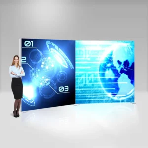 Large Frameless Fabric SEG Backlit Display Trade Show LED Exhibit Booth Light Box