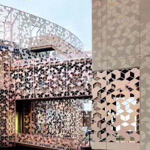 Laser Cut Aluminum Facade Panel for Architectural Projects