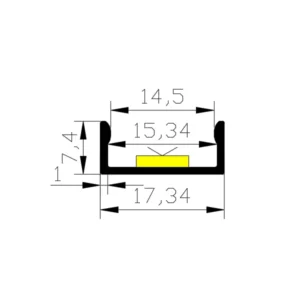 Led Profile 30 Degree Aluminum Profile Outdoor Decorations