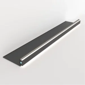 Length Customization Aluminum Profile L Shaped Wall Shelf for Furniture Living Bathroom Room Hanging Display Shelf