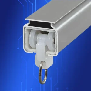 Long Invisible Bracket Modern Heavy Duty Anti Rust Eco Friendly Customized Length PVC Aluminum Alloy Curtain Track Accessory