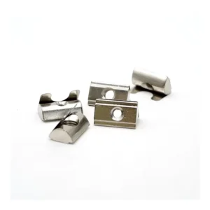 M4 M5 M6 M8 Spring Nut Drop in Sheet T Nut for 6mm Slot Aluminum Extrusion Profile 20/30/40 Series Zinc Plate Coated