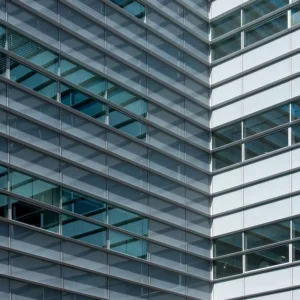 Maintenance Free Unitized Curtain Wall Cladding System Steel Frame Aluminum Structural Glass