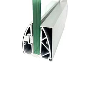 Manufacturer 6+6/8+8 Aluminium Security Handrail Frame less U Channel Clamp Glass Railing Aluminum Profile