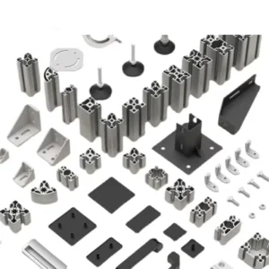 Manufacturer Aluminium Frame Extrusion Profile Anodized T Slot Custom Extrusion Aluminum Profile with Anodized Surface