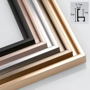 Manufacturer Aluminum Picture Photo Frame Mouldings Wall Art Metal Gold Silver Black Aluminum Profile for Picture Frames