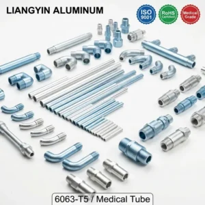 Medical Grade 6063 Powder Coated Aluminum Tube for Portable Oxygen Concentrator and Door Equipment Parts with Welding