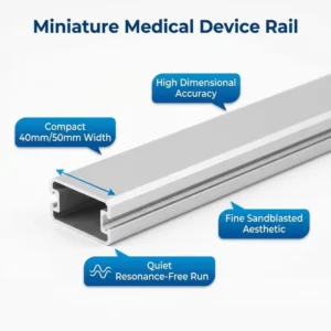 Miniature Linear Guide Rail Aluminum Profile 40mm for Medical Device