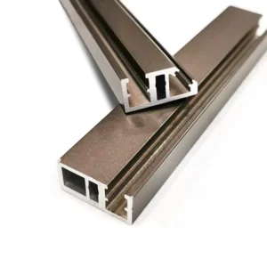 Minimalist Aluminum Cabinet Door Frame Cabinet Door with LED Glass Shelf Wardrobe Sliding Door Aluminium Profile for Windows