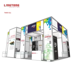 Modern 20x30ft Aluminium Profile Exhibition Booth Stand Promotional Trade Show Display Design Trade Show Equipment