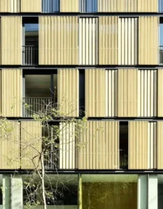 Modern Aluminum Alloy Eco Friendly Vertical Aerofoil Louver Shutter with 5 Year Warranty