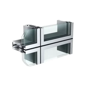 Modern Aluminum Alloy Exposed Frame Glass Curtain Wall for High Rise Commercial Building Facade Villa and Hotel