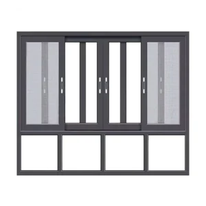Modern Aluminum Alloy Window Door Profiles Sliding Windows Security Mosquito Net Heat Insulation Dust Proof Bathroom Kitchen
