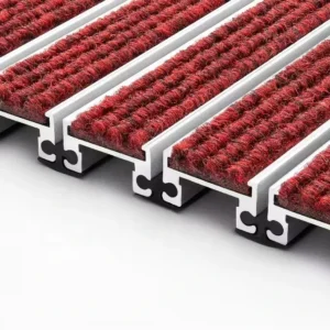Modern Aluminum Metal Floor Mats Restaurant Entrance Mat for Heavy use Entrences Alu Recessed Grille Mats