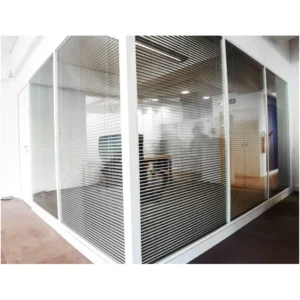 Modern Aluminum Office Partition Wall 90mm Thick 45dB Sound Absorption Modular Room Divider for Professional Spaces School