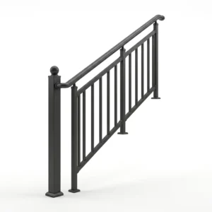 Modern Aluminum Profile Accessories Durable Stair Handrail Baluster Safety Railing for Villa Hotel Hospital Balcony Apartment