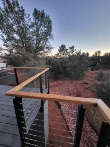 Modern Aluminum Stainless Steel Railing Hardware Balustrade Handrail System Deck Balcony Staircase Villa Outdoor Flooring Side