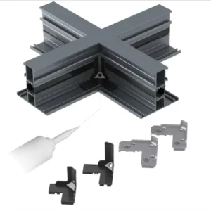 Modern Aluminum Window Corner Bracket Frame Connector Cleat Profile with Easy Installation for Door and Window Building Hardware