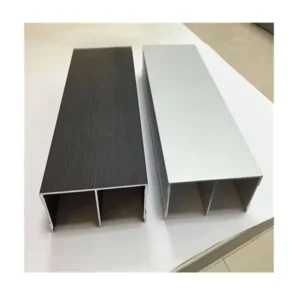 Modern Design 6000 Series Powder Coated Aluminium Extrusion Profiles with Cutting Service for Aluminum Wardrobes
