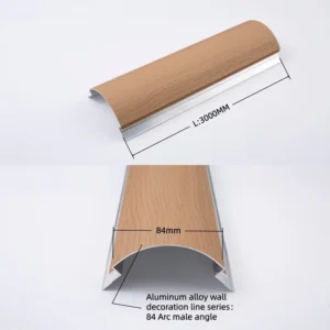 Modern Design Aluminium Light Interior Exterior Baseboard Corner Molding Profile Hospital Hotel Use Eco Friendly Durable