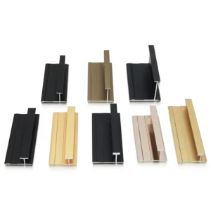 Modern Design Style Brushed Metal TV Background Aluminum Decorative Profile for Apartment Applications