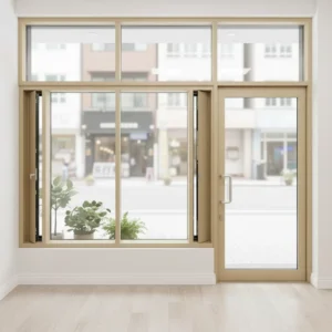 Modern Glass Pet Friendly Curtain Wall Waterproof Design Odor Control Ventilation Bright Natural Light for Mall Villa