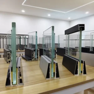 Modern House Railing Designs A20 Aluminum Glass Balcony Railing System with Tempered Glass Rust Resistant & LED