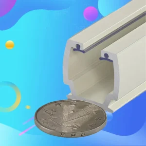 Modern Long Reusable Silent Dust Removal Window Curtain Rod Sealing Design Hollow Aluminum Track