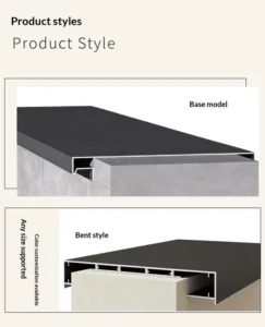 Modern Minimalist Durable Aluminum Wall Coping Profiles with 5-Year Warranty and Total Solution