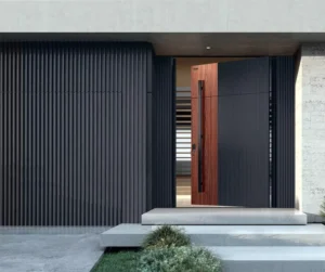 Modern Minimalist Weather resistant Hurricane Impact Soundproof Thermal Insulation Smart Aluminum Front Entry Door