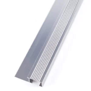 Modern Non Slip Aluminum F H Shape Stair Nosing Profile for Tile Edge Trim Safety Waterproof Durable Metal Easy Installation
