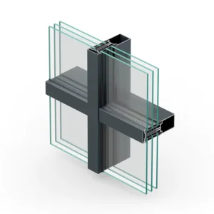 Modern Office Building and Restaurant Residence Soundproof Glass Curtain Wall Customized Aluminum Profiles Curtain Walls