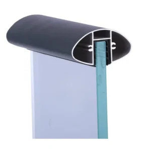 Modern Outdoor Frameless Glass Railing Aluminum Profile Guardrail for Pool Deck Wall Staircase House Balustrade Baluster