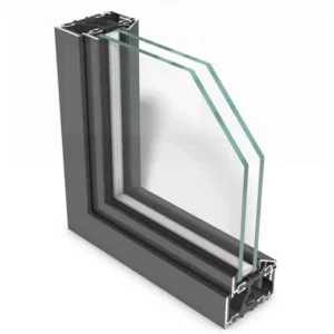 Modern Style Double Glazed Aluminum Residential Soundproof Windows Wood Grain Transfer Surface Custom Cutting 6000 Series Alloy